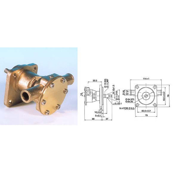 Kylvattenpump fr motor ST123