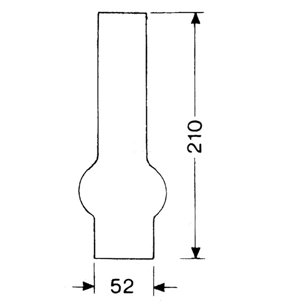 DHR Lampglas 15''' x 210mm