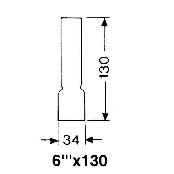 DHR Lampglas 6''' x 130mm